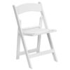 White Padded Garden Chair